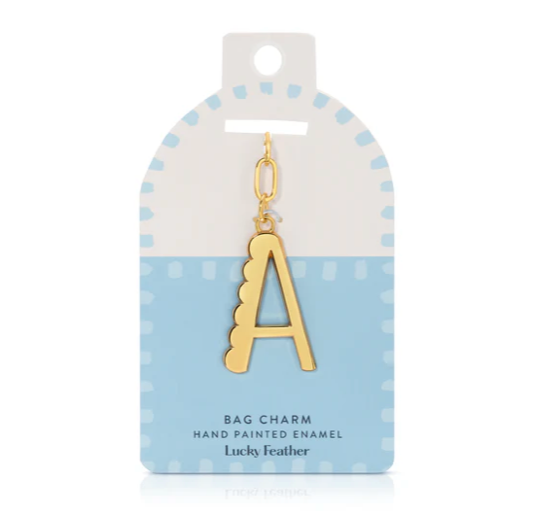 Enamel Letter Bag Charm/Keychains