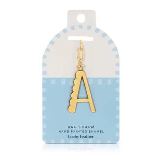Enamel Letter Bag Charm/Keychains
