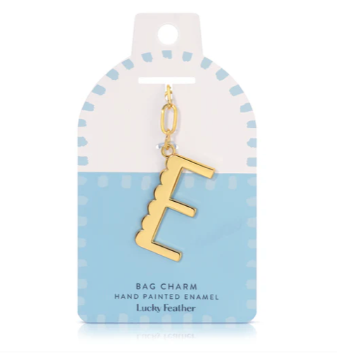Enamel Letter Bag Charm/Keychains