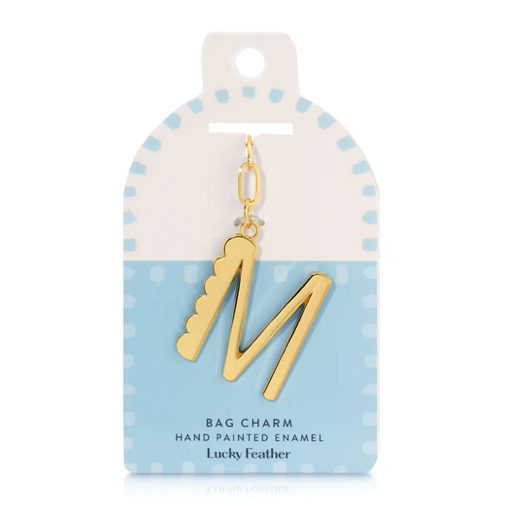 Enamel Letter Bag Charm/Keychains
