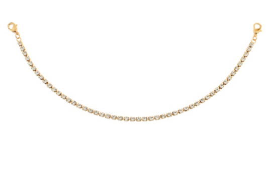 Tiny Square Crystal Bag Chain