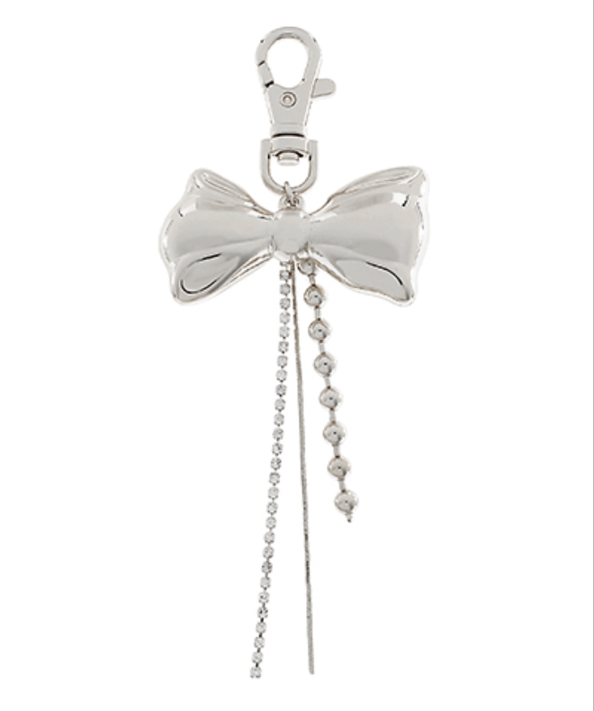 Linear Bow Bag Charm
