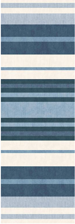 Broad Stripes Floor Flairs - Ocean