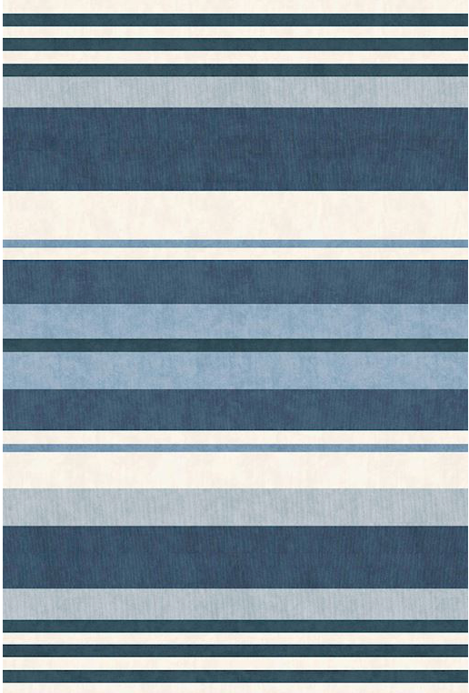 Broad Stripes Floor Flairs - Ocean