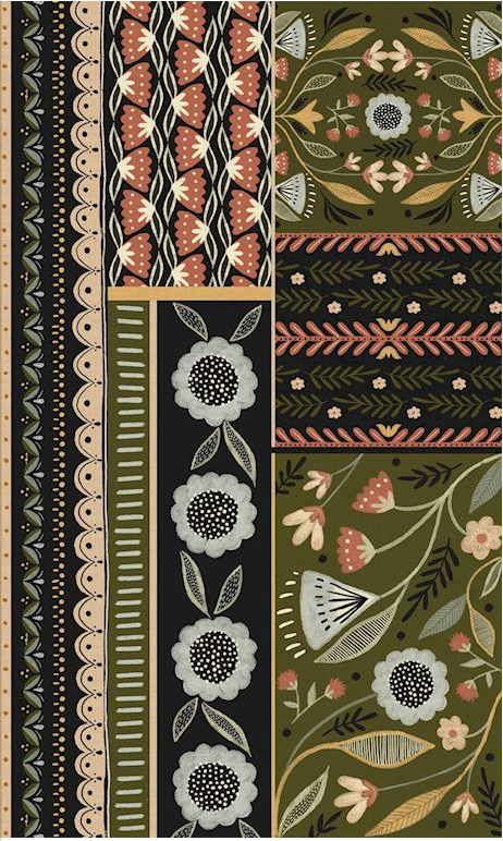 Folksy Floral Floor Flairs