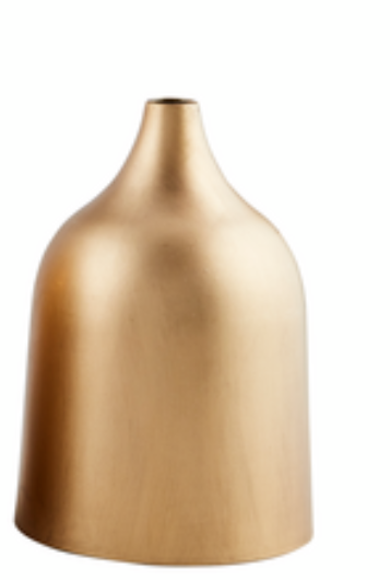 Brass Finished Metal Vases
