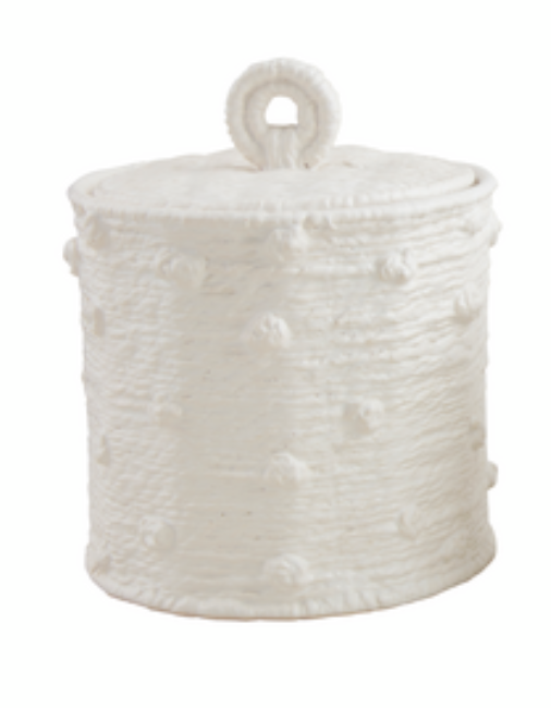 Glazed Woven Ceramic Canisters