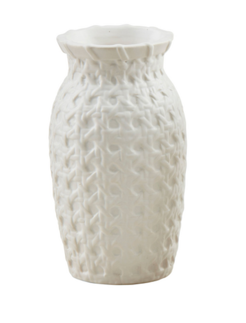 White Ceramic Bud Vases