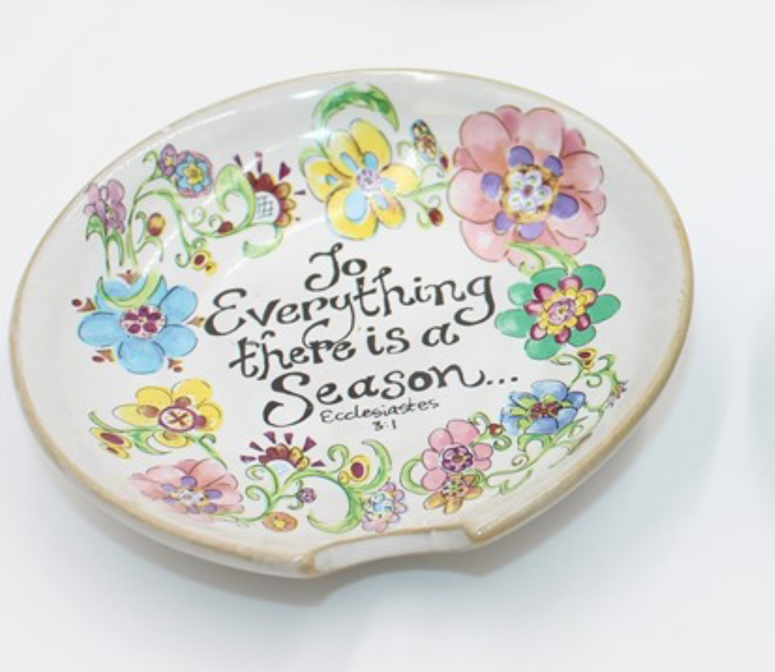 Ceramic Bible Verse Spoon Rests
