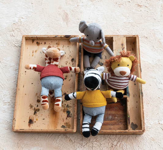 Plush Safari Animals in Clothes