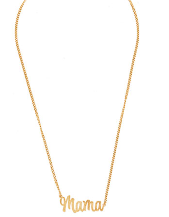 Metal MAMA Necklace