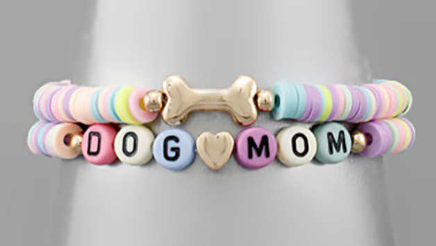 Dog & Cat Mom Rubber Bracelet Sets