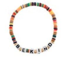 Rubber Beads & Quote Bracelet