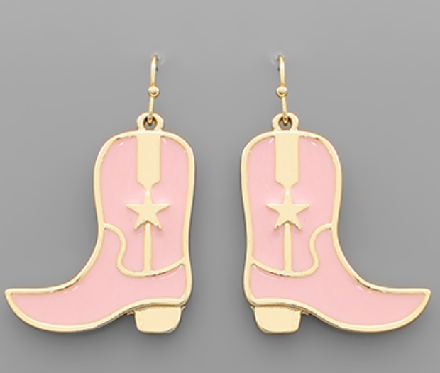 Epoxy Boots Earrings