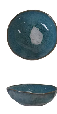 Reactive Glaze Stoneware Bowl