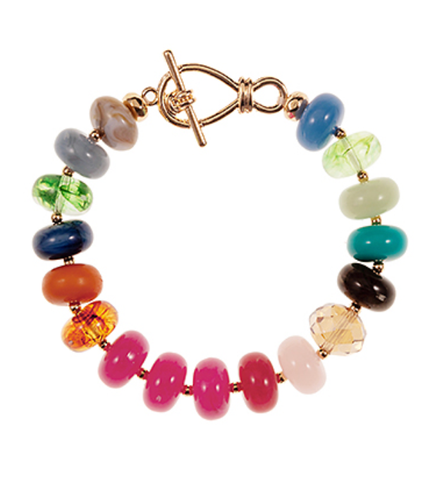 Glass Mix Shaped Beaded Bracelet