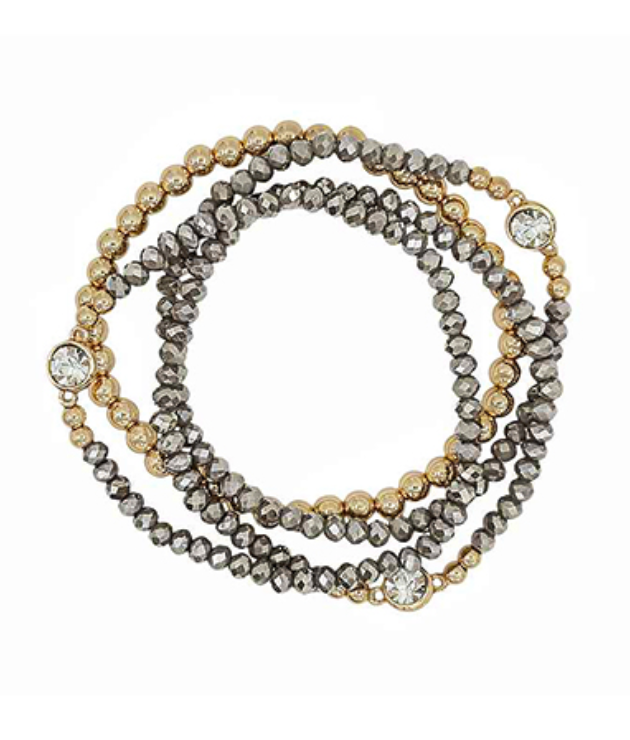 Bead & Ball Layer Bracelet