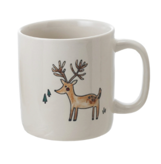 Stoneware Mug with Holiday Image