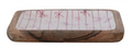 Enameled Mango Wood Trays with Christmas Pattern