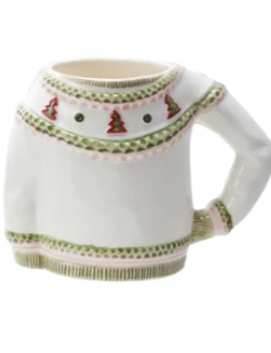 Stoneware Christmas Sweater Mugs