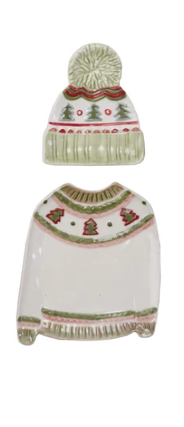 Sweater & Hat Shaped Dish Set