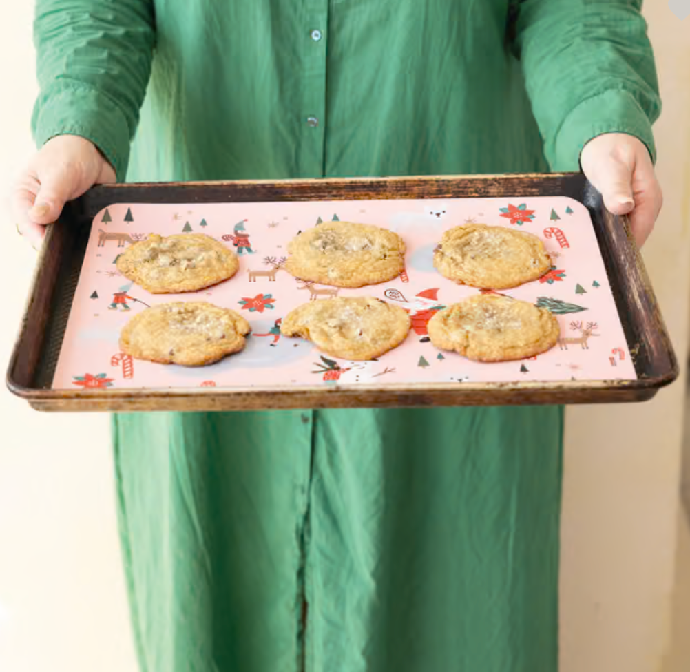 Silicone Baking Mat with North Pole Pattern