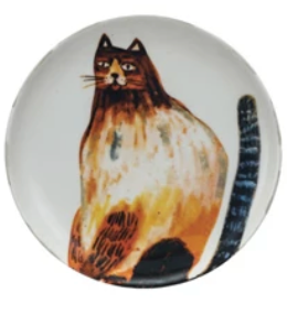 Stoneware Plate w/ Animal/Bird