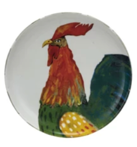 Stoneware Plate w/ Animal/Bird