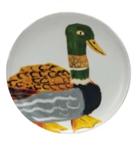 Stoneware Plate w/ Animal/Bird