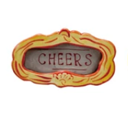 Hand-Painted Stoneware Mini Photo Frame Magnet