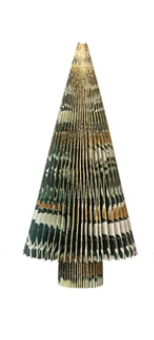 Handmade Recycled Block Paper Folding Honeycomb Tree