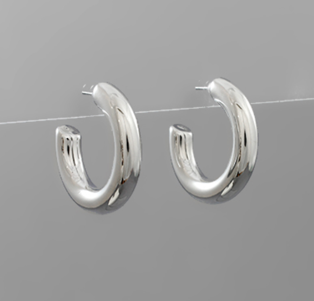 Tube Hoop Earrings
