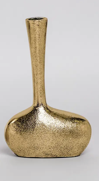Textured Gold Vases