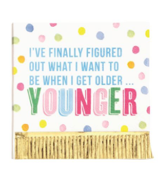 Funny Birthday Gold Napkins