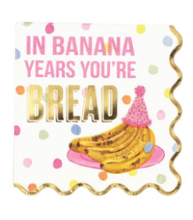 Funny Birthday Gold Napkins