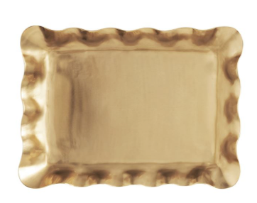 Brass Ruffle Trays
