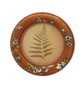 Embroidered Photo Frame with Floral Pattern