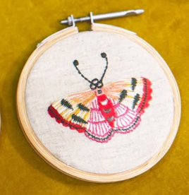 Small Butterfly Embroidery Hoop