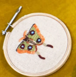 Small Butterfly Embroidery Hoop