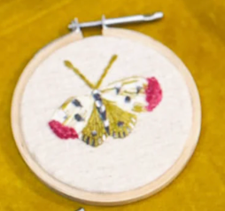 Small Butterfly Embroidery Hoop