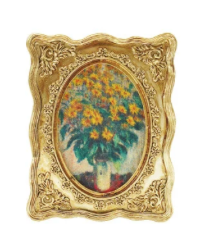 Gold Resin Mini Framed Art Magnet