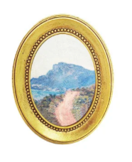 Gold Resin Mini Framed Art Magnet
