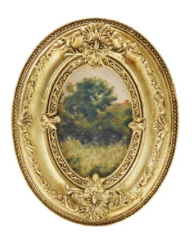 Gold Resin Mini Framed Art Magnet