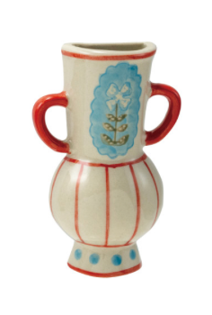 Hand-Painted Stoneware Mini Vase Magnet