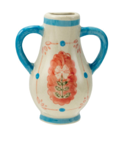 Hand-Painted Stoneware Mini Vase Magnet