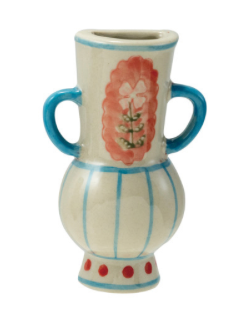Hand-Painted Stoneware Mini Vase Magnet