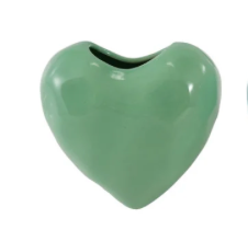 Stoneware Heart Organic Shaped Mini Vase Magnet
