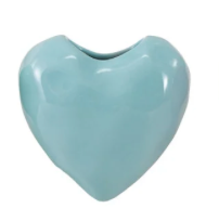 Stoneware Heart Organic Shaped Mini Vase Magnet