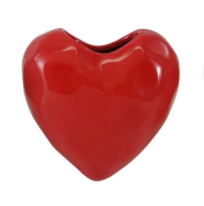 Stoneware Heart Organic Shaped Mini Vase Magnet