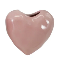 Stoneware Heart Organic Shaped Mini Vase Magnet